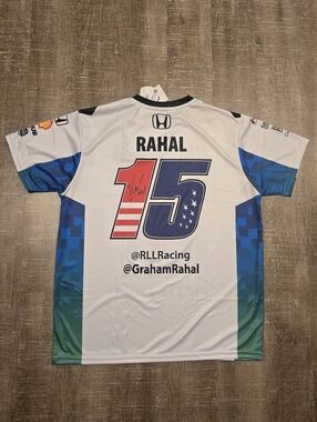 NWT, IndyCar, Graham Rahal, Signed 2025 Jersey, RLL Racing, Sz S